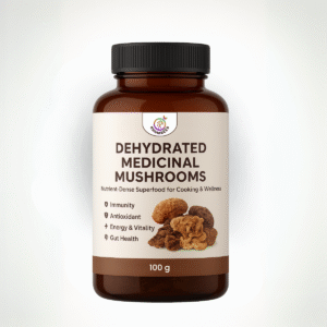 Dehydrated Medicinal Mushrooms For Nutrient-Dense Superfood for Cooking & Wellness